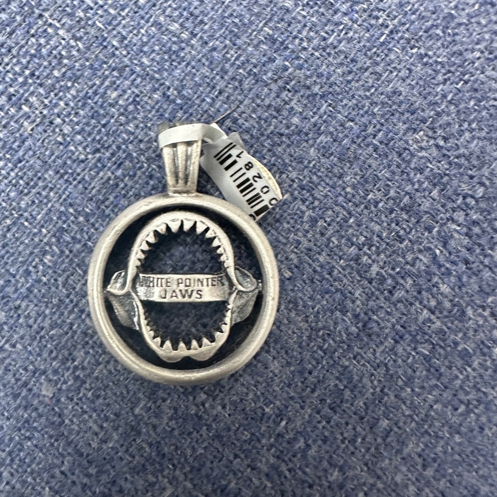 BICO Silver over pewter Shark Pendant JAWS